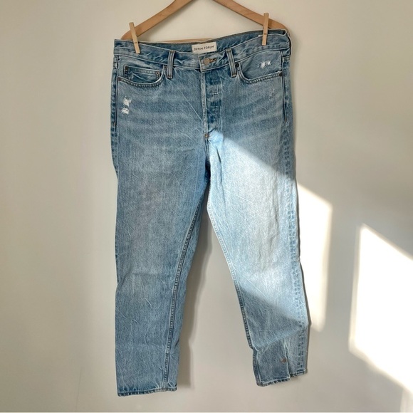 Denim Forum Light Blue Boyfriend Jeans - Picture 4 of 12